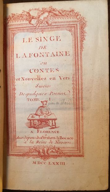 null LA FONTAINE (J. de): Le singe de La Fontaine ou contes et nouvelles en vers...