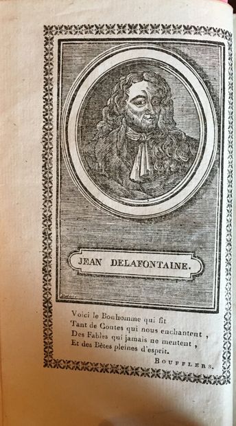 null LA FONTAINE (J. de): Fables. Rouen, Mégard, 1810. 2 vols. in-12 period basane...