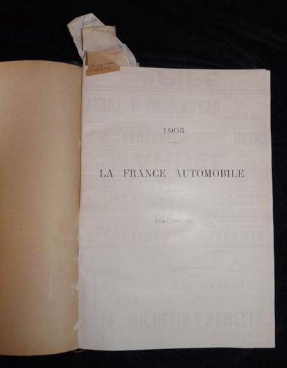 null La France Automobile 1905, 10 ème année, 52 numéros, reliée en 1 volume