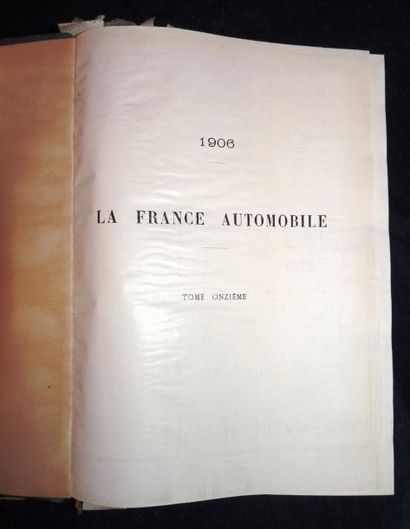 null La France Automobile 1906, 11 ème année, 52 numéros, reliée en 1 volume