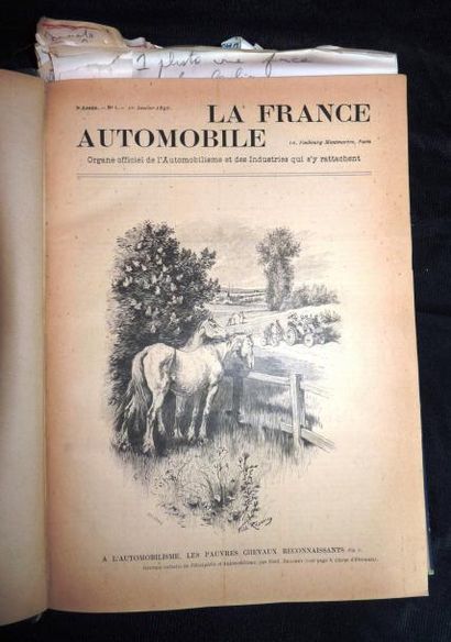 null La France Automobile 1898, 3 ème année, 52 numéros + le numéro spécial: les...