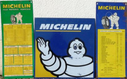 Lot de 3 plaques Michelin