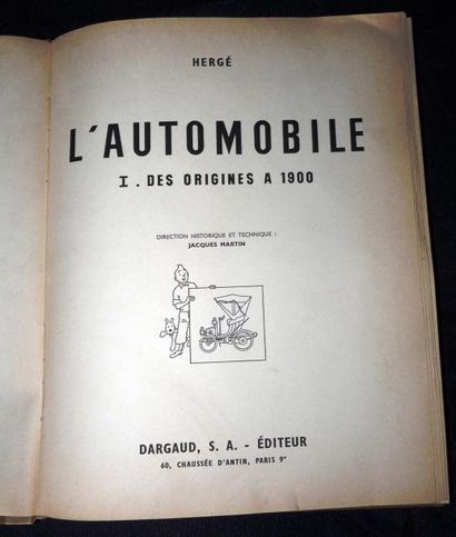 «L'Automobile des origines à 1900» par Hergé....
