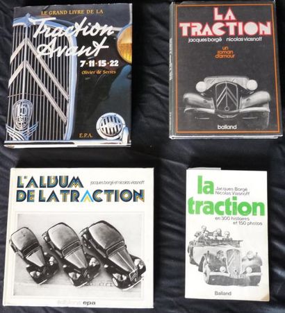 CITROËN Un lot comprenant 4 Livres: Le grand livre de la traction avant, par O.de...