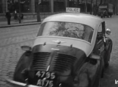1951 RENAULT 4CV «Pie» Prototype «4795 AT 75» Carte grise française N° de série 1...