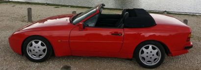 1990 PORSCHE 944 S2 3.0 Cabriolet Chassis n° WPOZZZ94ZLN431495 Carte grise française...