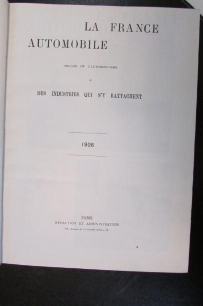  La France Automobile 1905, 10e année, 52 numéros, reliée en 1 volume
