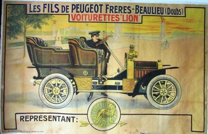 Lion Peugeot, c1909, représente une Lion...