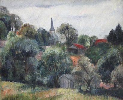 Louis NEILLOT (1898-1973) Paysage à Fontenay aux Roses Huile sur toile Signé et daté...