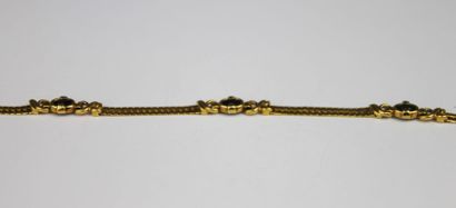 null BRACELET or jaune saphirs