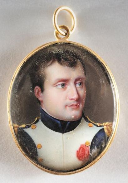 École du XIXe siècle L'Empereur Napoléon Ier en buste en uniforme de grenadier de...