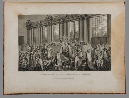 MONNET La Révolution française en quinze tableaux. Paris, Decrouan, vers 1800 in-folio...