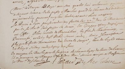 RICHELIEU (Armand-Jean Du Plessis, cardinal de) Lettre signée «le card. de Richelieu»....