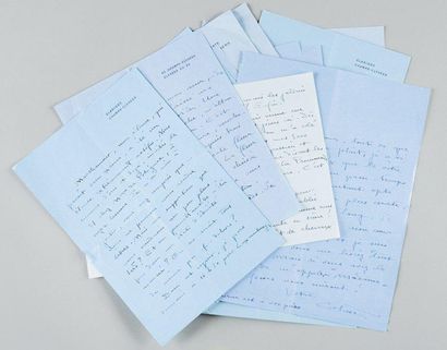 COLETTE (Gabrielle-Sidonie) Correspondance de 20 lettres autographes signées à la...