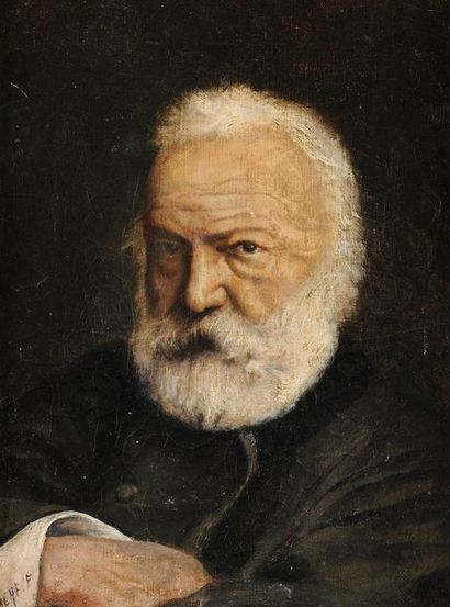Raoul François LARCHE (1860-1912) Portrait de Victor Hugo Sur sa toile d'origine...