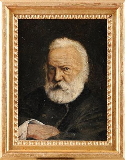 Raoul François LARCHE (1860-1912) Portrait de Victor Hugo Sur sa toile d'origine...