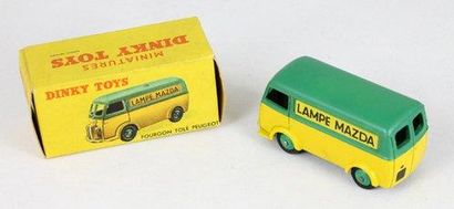 Dinky Toys (France) Fourgon Tolé Peugeot Lampe Mazda Etat: TBE, dans sa boite d'...