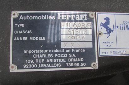1986 FERRARI 328 GTB
"Les nouvelles Ferrari 328 GTB et GTS ont été présentées au...