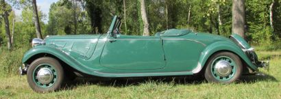 1937 CITROEN TRACTION 11 B Cabriolet "Citroën produit la traction de 1934 à 1957....