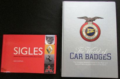 null "Lot de 2 livres: «Sigles, Histoire des marques automobiles dans le monde» et...