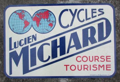 null "Plaque Cycles Lucien RICHARD, 40 x 60 cm. "
