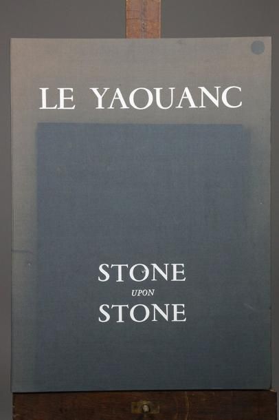 Alain LE YAOUANC (né en 1940) Stone upon stone (Aragon) Recueil de dix lithographies...