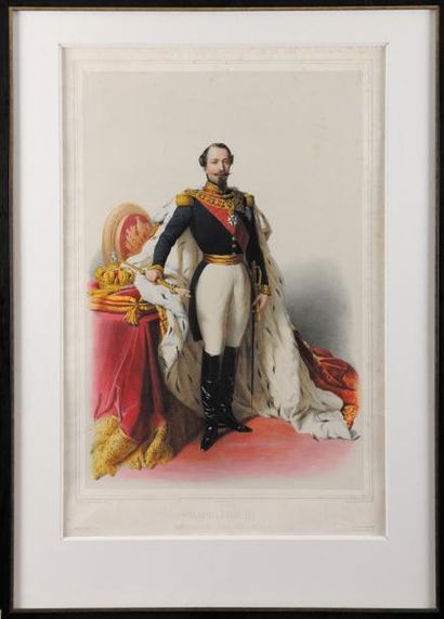 Franz Xaver Winterhalter (1805-1873), d'après «Napoléon III, Empereur des Français.»...