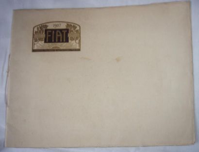 null Catalogue FIAT 1907: état magnifique, format l'italienne, 27,5 cm x 21 cm. Reliure...