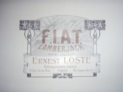 null Catalogue FIAT 1907: état magnifique, format l'italienne, 27,5 cm x 21 cm. Reliure...