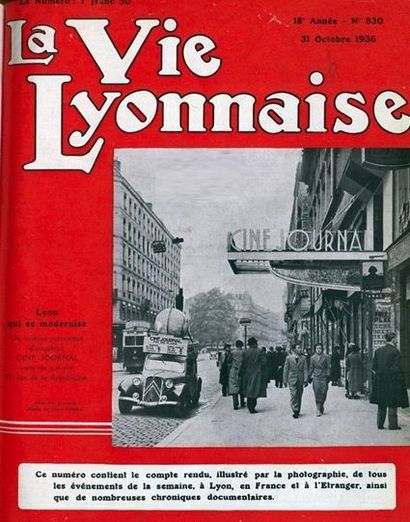 LA VIE LYONNAISE Lot de 1919 à 1969 quasi complet (manque l'année 1937 et incomplet...