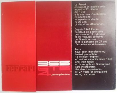FERRARI 365 GTB4: catalogue de la Daytona,...