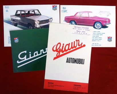 GIAUR et GIANNINI Rarissime catalogue Giaur de 1953/1954 avec les modèles 750 Sport,...