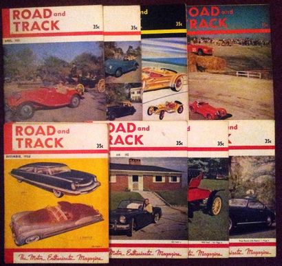 ROAD & TRACK Collection non reliée de 02/1949 à 09/1961 manque 07/1949 et 02/1953,...