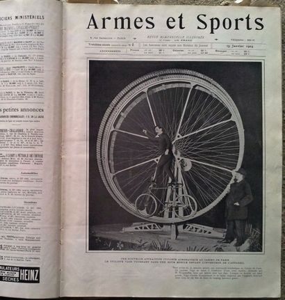 ARMES ET SPORT L’année 1905, relié en un volume, soit 24 numéros 
