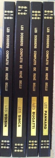 LES DOSSIERS COMPLETS DE RENE BELLU Très beau lot en 4 volumes sous forme de classeurs,...