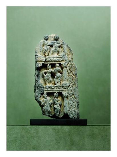 Gandhara 2/4ème siècle. Petit bas relief...
