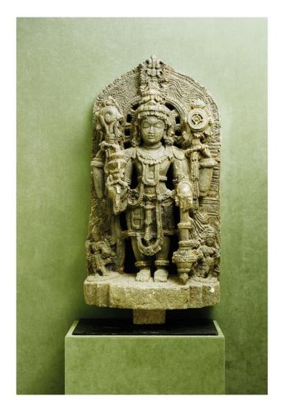 Inde du sud. 11ème siècle. Importante stèle...