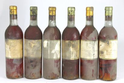 Château SUDUIRAUT Sauternes 1959 10 bouteilles...