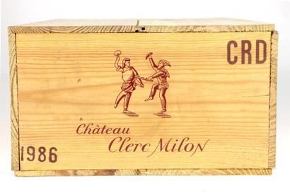Château CLERC MILON, Pauillac 1986 12 bouteilles...