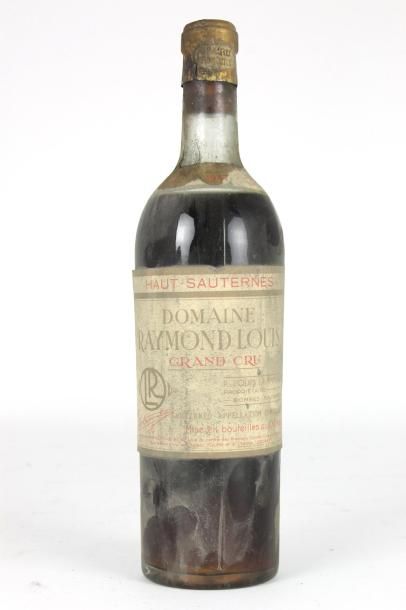 null Domaine RAYMOND LOUIS Haut -Sauternes 1947 1 bouteille (étiquette tâchée et...