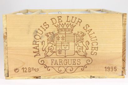 null Château DE FARGUES Sauternes 1995 12 bouteilles CBO