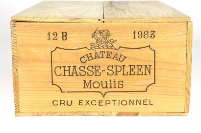 null Château CHASSE-SPLEEN Moulis 1983 12 bouteilles CBO