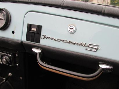 1966 Innocenti S Châssis N°302048 
Bleu capri 
Moteur BMC A-series 

C'est en 1961...