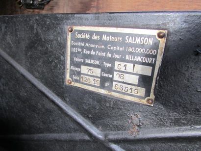 1952 Salmson S4 61 Carte grise de collection
 N° de châssis 63519 
4 cylindres à...