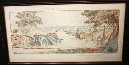 Gamy, (Présumée Marguerite Montaut) «Coupe des voitures légères 1911», Ballot le...