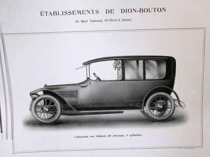 null DeDion Bouton, lot comprenant le livre de Pierre Boyer «DeDion Bouton, de l'automobile...à...