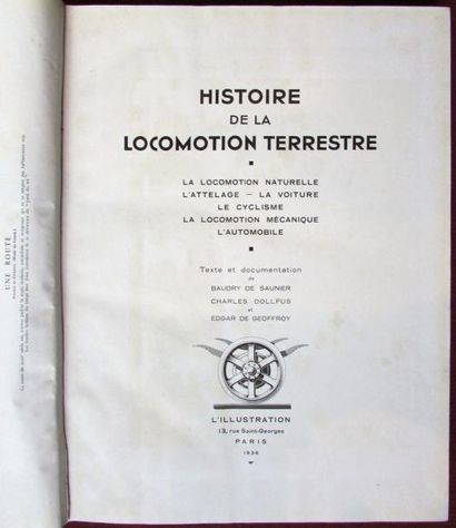 null «Histoire de la locomotion terrestre, la voiture, le cycle, l'automobile» Baudry...