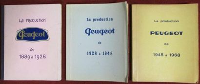 null La Production PEUGEOT de 1889 à 1968 en trois volumes