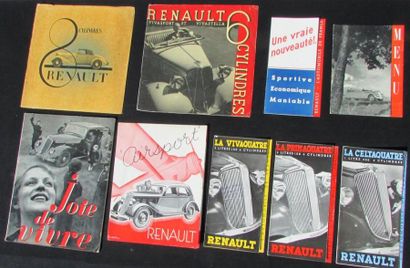 null Catalogue RENAULT de 1935 - Catalogue RENAULT 8 Cylindres - Catalogue RENAULT...