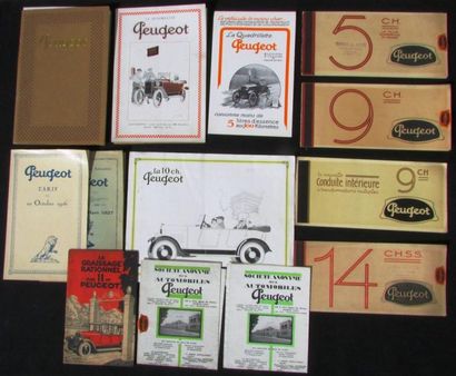 Catalogue PEUGEOT de 1923 - Catalogue PEUGEOT...